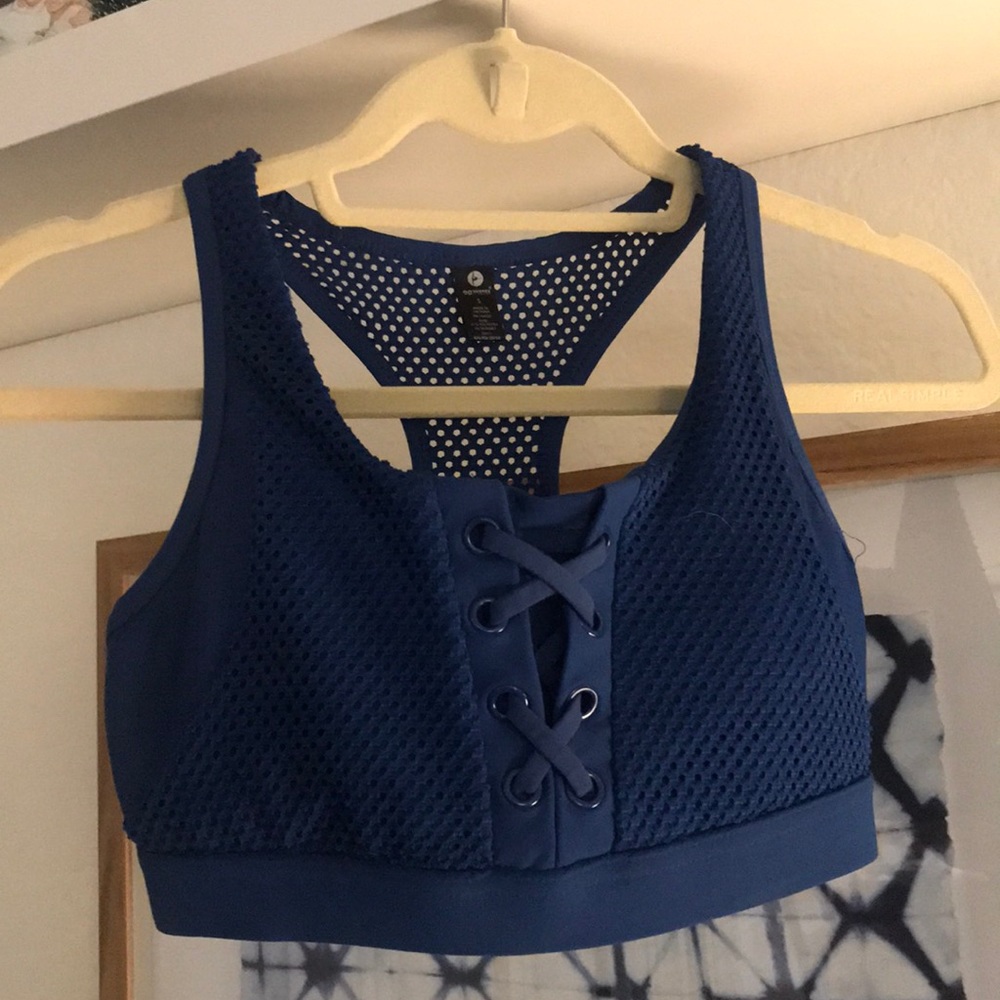 90 degree by reflex lace up sports bra